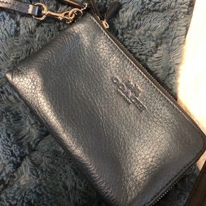 Coach Blue Wristlet